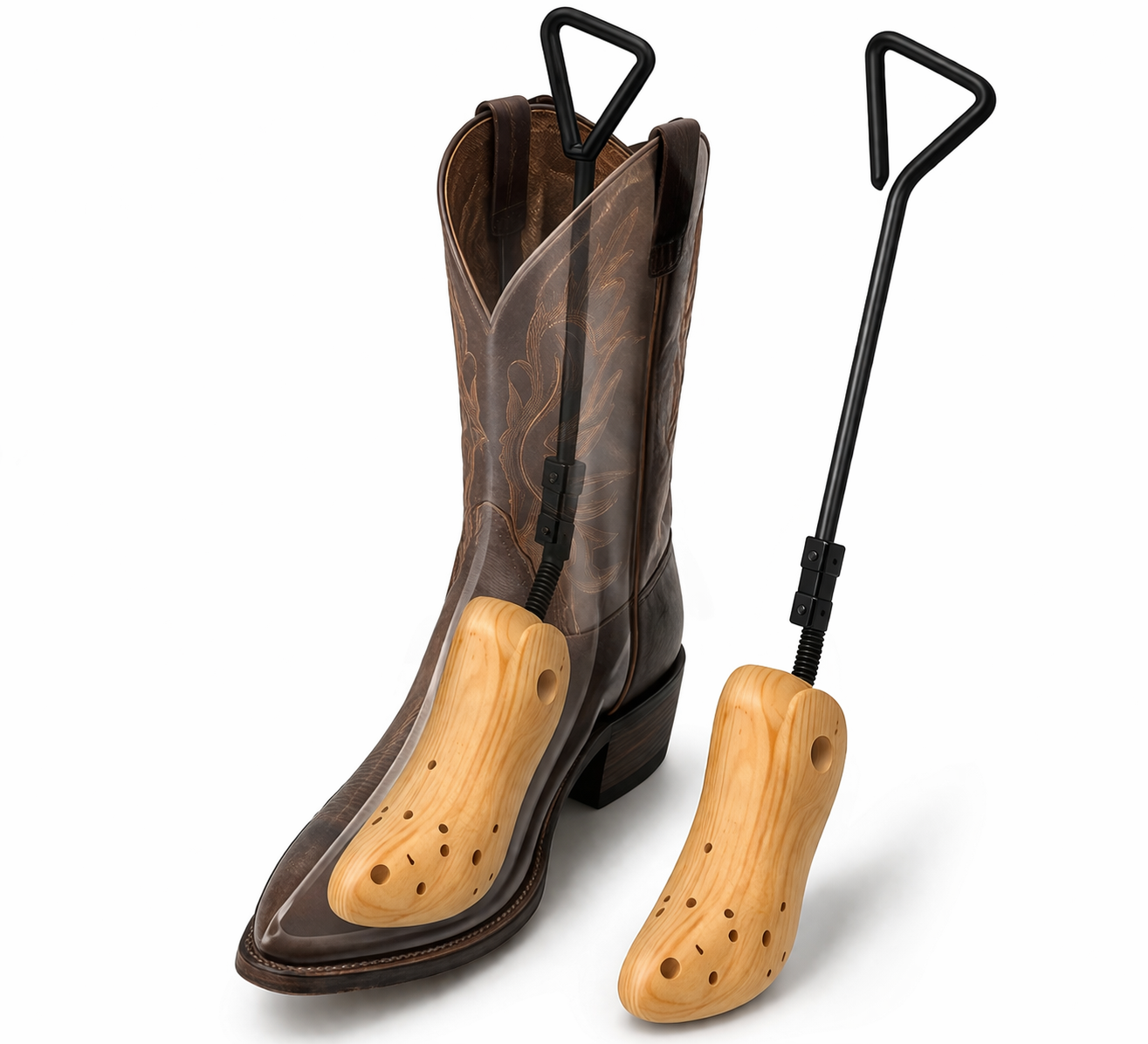 High Boot Pine Wood Stretcher