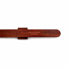 Premium wooden shoe horn with magnetic wall holder for stylish entryway storage