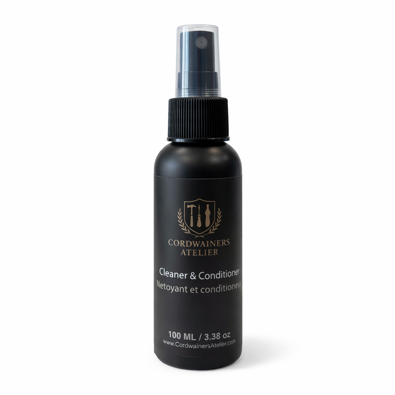 Suede and nubuck cleaner for safely removing dirt and restoring delicate leather shoes