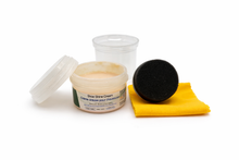 Cordwainers Atelier shoe cream available in black, brown, and beige