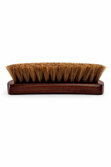 Premium horsehair shoe brush by Cordwainers Atelier for leather care