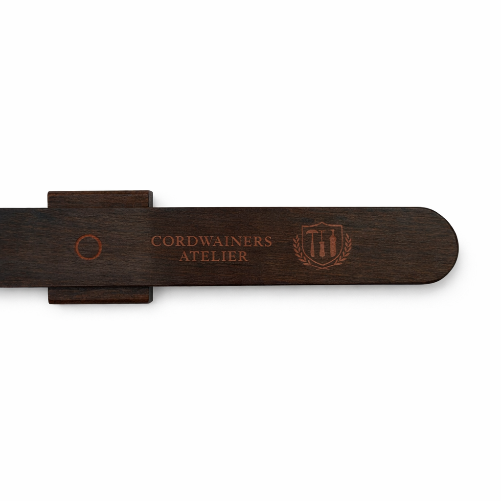 Cordwainers Atelier magnetic wooden shoe horn for easy and elegant shoe wearing